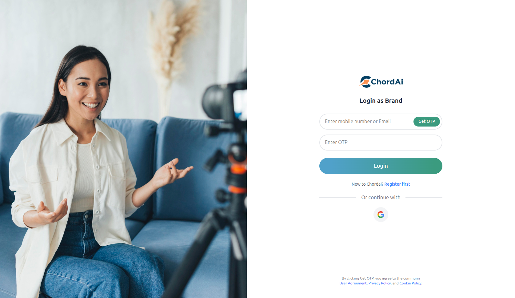 ChordAI product screenshot